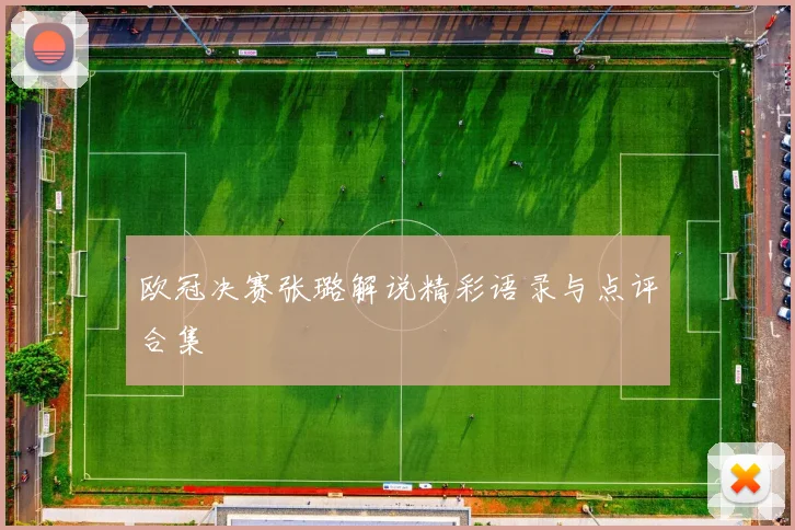 欧冠决赛张璐解说精彩语录与点评合集
